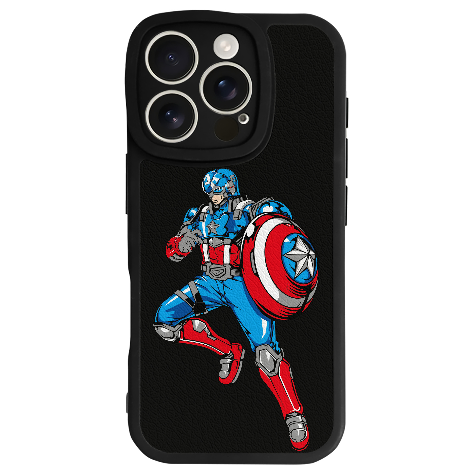 （画像用） アベンジャーズ The Avengers 【iPhone 16シリーズ対応】シリコンスマホケース（レザー調） 材質：シリコン